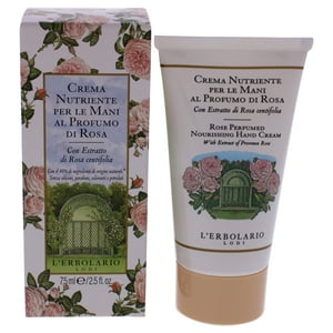 Lerbolario - Crema De Manos Nutritiva Perfumada - Rosa De Para Unisex - 2,5 Oz De Crema