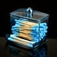 thumbnail image 1 of 1pc Clear Acrylic Q-tip Storage Jar, Swabs Storage Holder, Transparent Swabs Organizer Box, Pads Finishing Container, Bathroom Accessories, 1 of 4