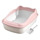 thumbnail image 5 of Caja De Arena Para Gatos Semicerrada Para Mascotas Pequeñas, Material PP, Antisalpicaduras, Parte Superior Abierta, Color Rosa, 5 of 5