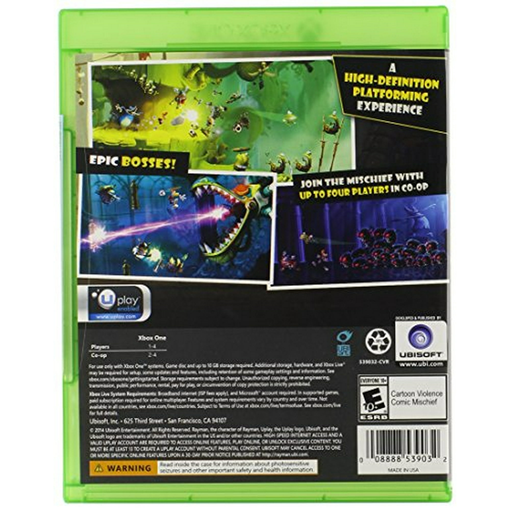 Ubisoft - Rayman Legends Xbox One Edición Estándar