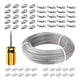 thumbnail image 5 of Cuerda de alambre de 2mm, cuerda para foto multiusos, tendedero, cortina, Kits de cables resistentes para Patio, interior, césped, cubiertas de granja 100m, 5 of 5