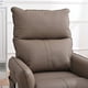 thumbnail image 2 of PU Rocking Recliner Chair,360° Swivel Nursery Rocking Chair,Glider Chair,Modern Small Rocking Swivel Recliner Chair for Bedroom,Living Room Chair Home Theater Seating,Side Pocket(Brown+360° Swivel), 2 of 3