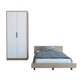 thumbnail image 1 of Cama 1.5 Plazas + Clóset 2 Puertas Miel / Blanco, 1 of 8