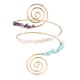 thumbnail image 2 of Pulsera de Brazo Línea en Espiral Regalo Elegante Brazalete en Espiral Decorativo Brazalete de Brazo Abierto, 2 of 5