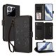thumbnail image 1 of Funda Cartera Mariposa para [Xiaomi 15T] con Soporte y Cremallera Negro, 1 of 6