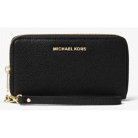 Billetera Michael Kors Funda Plana Grande Muñequera Negra