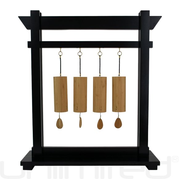 Juego de campanas Koshi con soporte Koshi Joe de bambú
