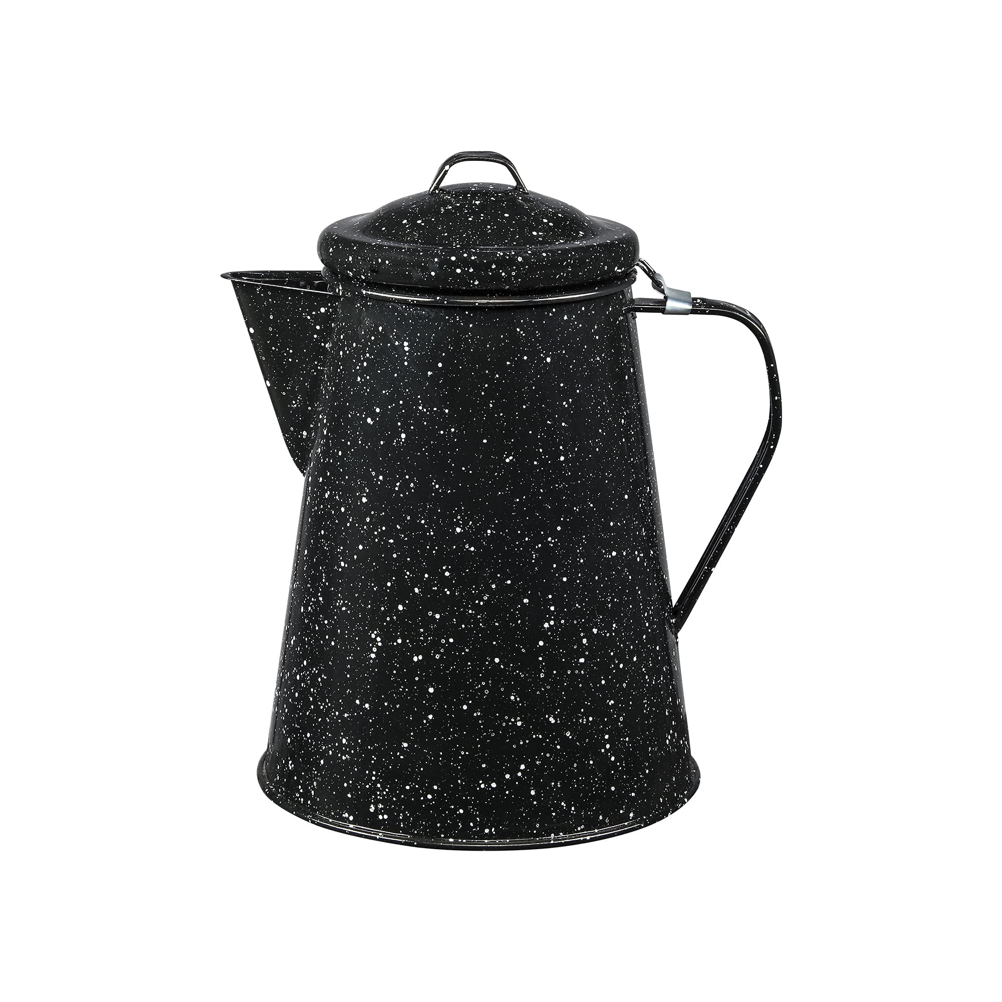 Hervidor De Café Granite Ware De 3 Litros Para Estufa O Fogata, Color Negro