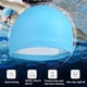 thumbnail image 5 of Gorro de natación de 2 piezas Gorro de natación con protección para los oídos Gorro de natación de PU con pelo de mayordomo Gorro de natación de entrenamiento para adultos, 5 of 6