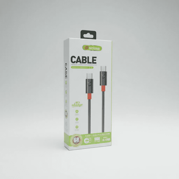 Cable Tipo C a Tipo C 1 Metro Modelo SL-C195 Solma