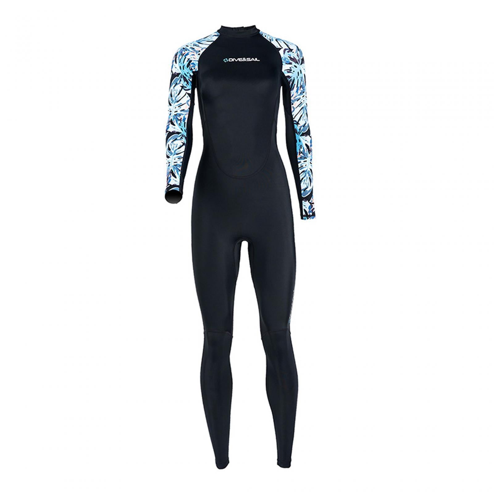 Ioensy - Traje De Neopreno Para Mujer Traje Húmedo De Secado Rápido De Manga Larga Para Surf Deportes Acuáticos Buceo M Negro