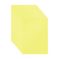 Magideal - 10X Láminas De Pvc, Película Rígida, Tamaño A4, 8,3X11,7 Pulgadas, Plantilla Diy, Hoja De Arte Multiusos Para Proyectos De Decoración Y Fabricación De Amarillo