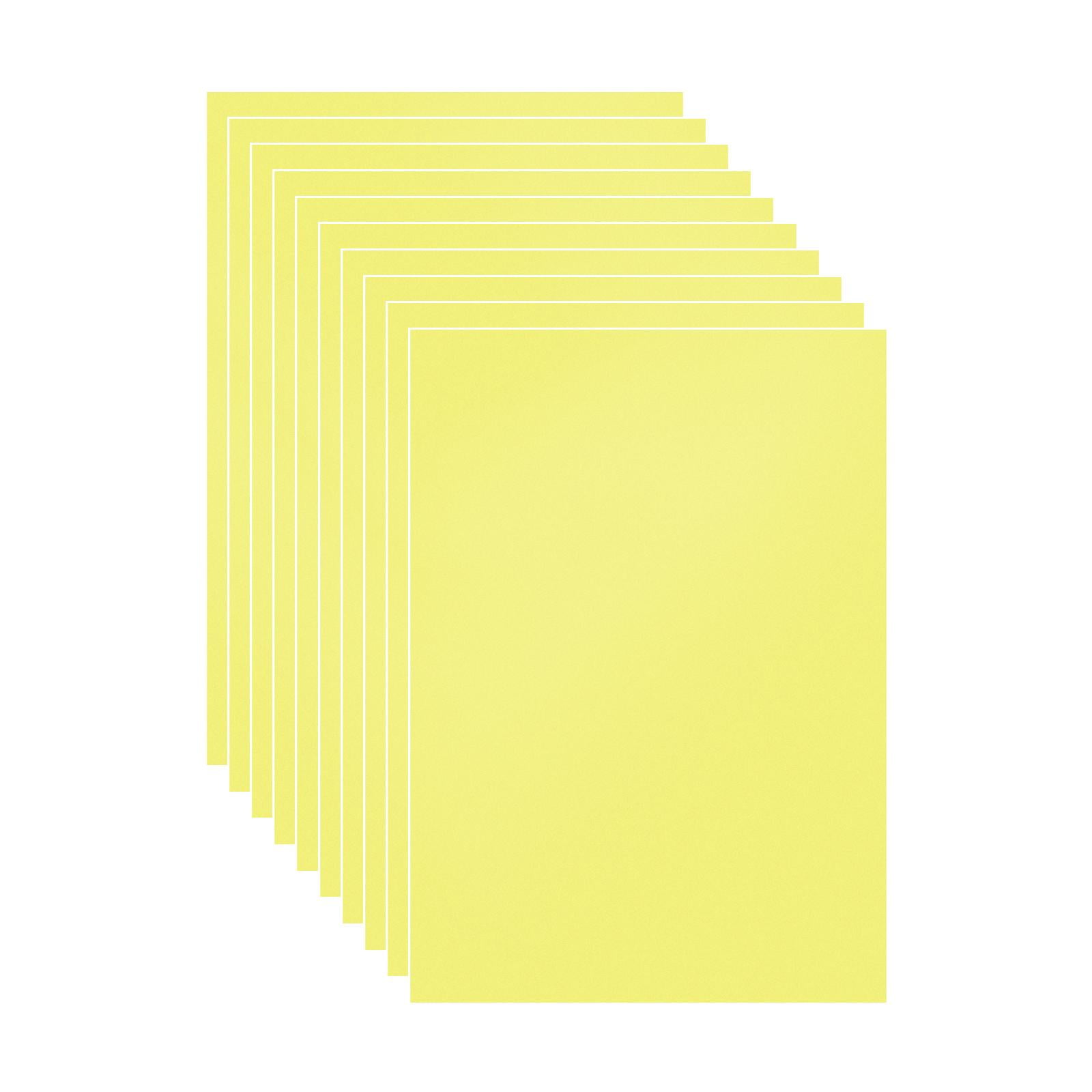 Magideal - 10x Láminas De Pvc, Película Rígida, Tamaño A4, 8,3x11,7 Pulgadas, Plantilla Diy, Hoja De Arte Multiusos Para Proyectos De Decoración Y Fabricación De Amarillo