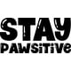 thumbnail image 1 of Sticker Stay Pawsitive Cat & Dog Lovers Auto Camioneta, 1 of 3