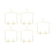 thumbnail image 5 of Percha Para Ropa De Muñecas BJD 5x 1/3 Con Clips Para Pantalones, Perchero Dorado Para Ropa De Casa De Muñecas, 5 of 5