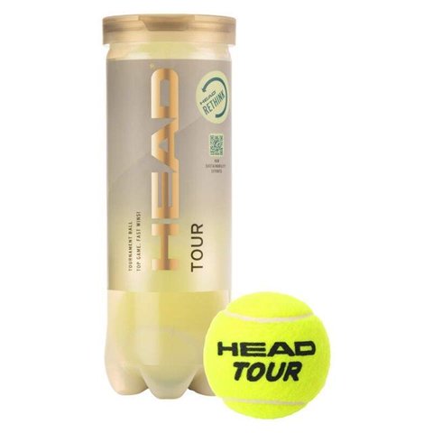 Tarro De Pelotas De Tenis Head Tour X3