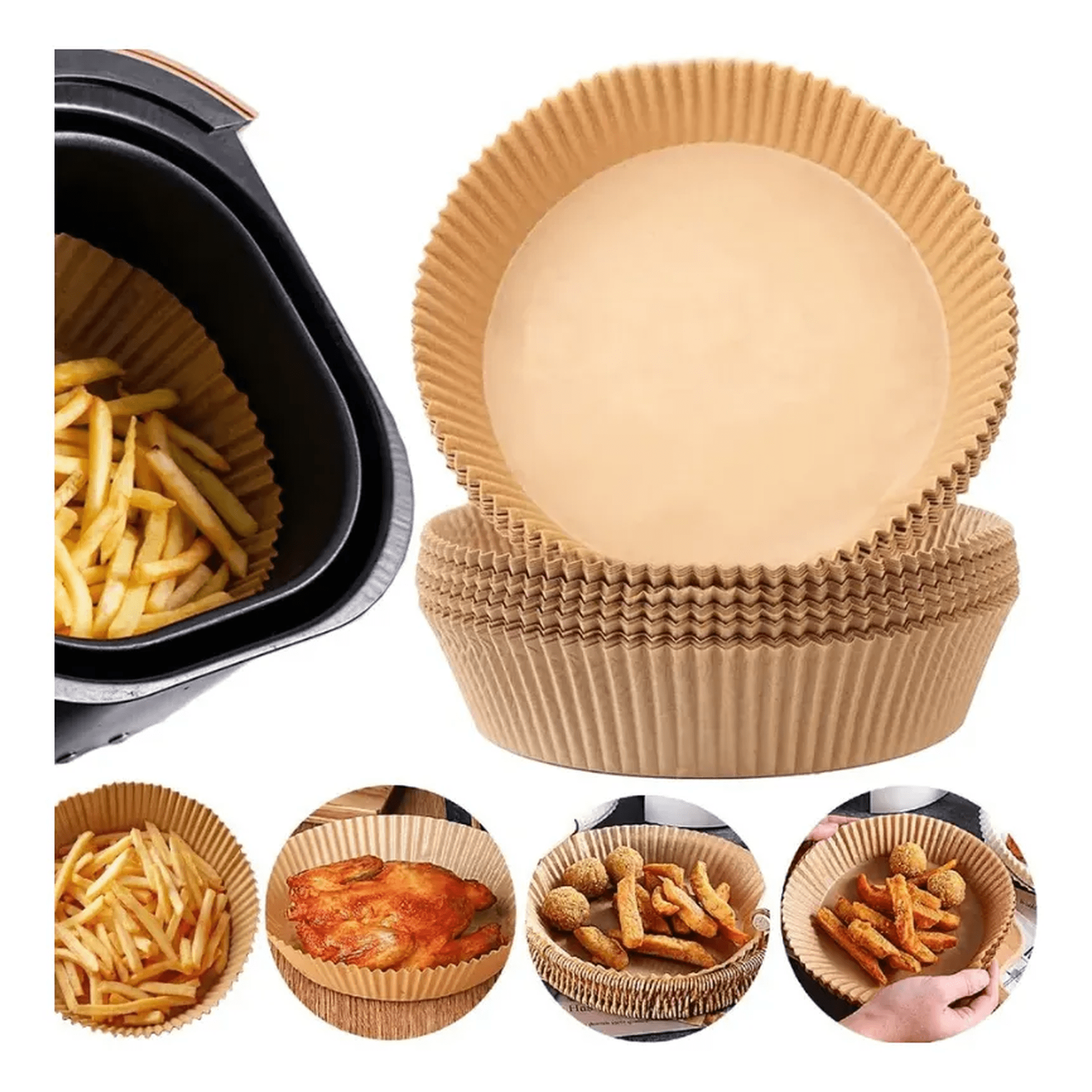 Belida - 400 Forros Desechables Hornear Antiadherentes Air Fryer