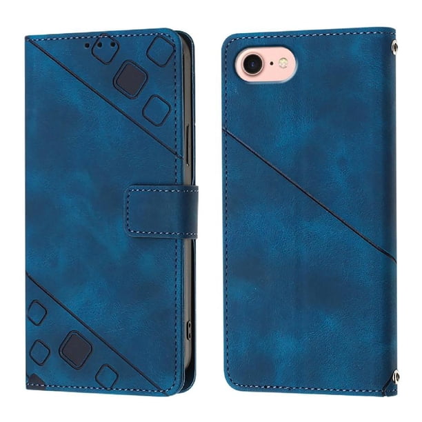 Funda Cartera para iPhone 17e con Soporte y Ranuras, Resistente a Golpes y Rayones Azul
