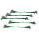 thumbnail image 4 of 50pcs líderes de alambre de pesca con broches de seguridad y barriles giratorios verde 15 cm, 4 of 5