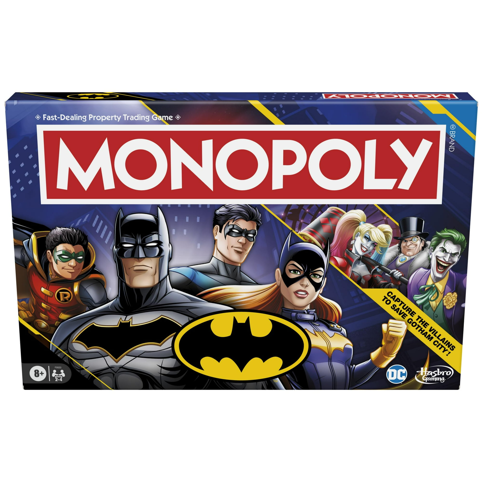 Hasbro Gaming - Juego De Mesa Monopoly Batman Edition | Más De 8 Años | 2-4 Jugadores