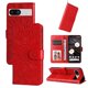 thumbnail image 4 of Funda tipo cartera FOXDOCK para Google Pixel 7A , diseño girasol en relieve, cuero PU, cierre magnético, soporte y tarjetero, 4 of 5