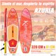 thumbnail image 3 of Set Tabla Stand Up Paddle Surf Inflable Azuria 320x81x15cm Color Sandía, 3 of 12