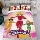 thumbnail image 4 of Totalmente Espías Conjunto de sábanas temático, trío de piezas, cómodo y amigable con la piel, diseño único, regalo de decoración para el hogar para familiares, amigos y fans, 90 cm * 190 cm, 4 of 6