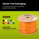 thumbnail image 5 of Cable Ethernet TRUE CABLE Cat6A, elevador blindado de 1000 pies, naranja, 5 of 7