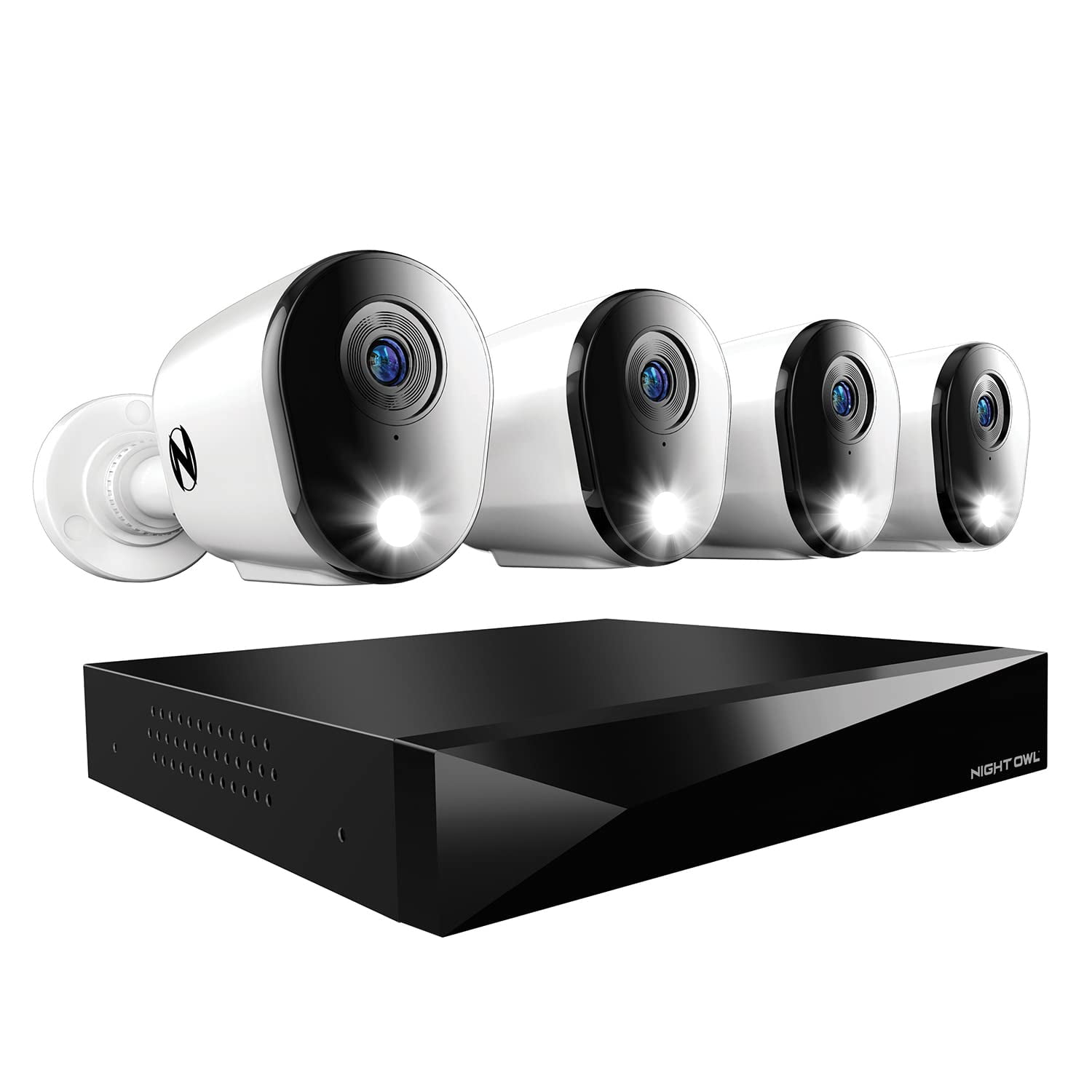 Sistema De Cámaras De Seguridad Night Owl Dvr De 12 Canales Con 4 Cámaras Hd 2k