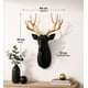 thumbnail image 5 of Escultura de Ciervo Modern Luxe Negro Absoluto y Oro Galvánico, 5 of 5