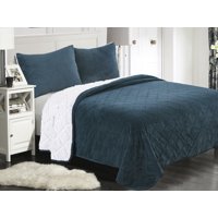 Zahr - Cubrecama Coral Sherpa King Azul