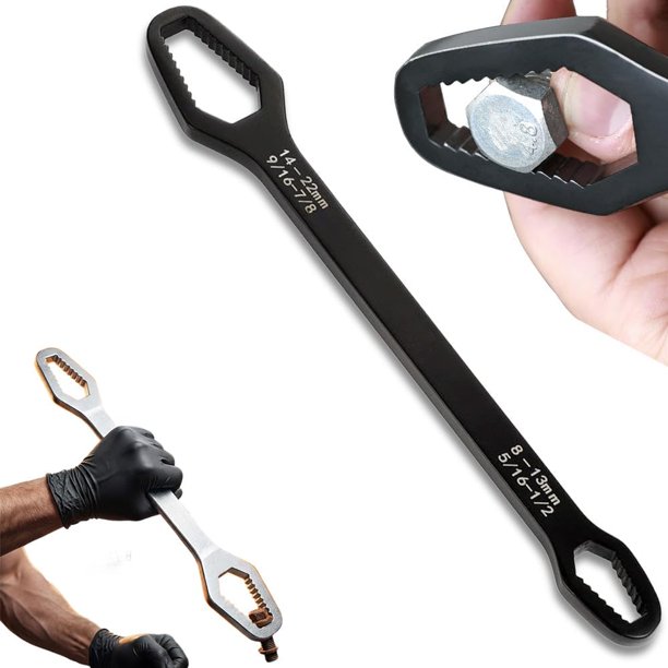 Llave autoajustable doble cabeza 3-22mm 5mm grosor automóvil exterior