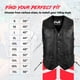 thumbnail image 5 of CHALECO DE CUERO NEGRO HWK Motorsports 7XL, 5 of 7