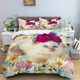 thumbnail image 1 of Animals Cute Cat Bedding Set Boys Girls Duvet Cover Pillowcase Bed Kids Adult Fashion Home Textileextile, 1 of 5