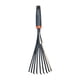 thumbnail image 5 of Rastrillo de mano para jardín, cultivador con mango ergonómico, rastrillo de hojas pequeño, ideal para jardinería, barrido de jardín, patio, macizos d, 5 of 5