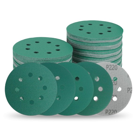 Discos de lijado ITUGUDET 13 cm 8 agujeros paquete de 50 P80‑220