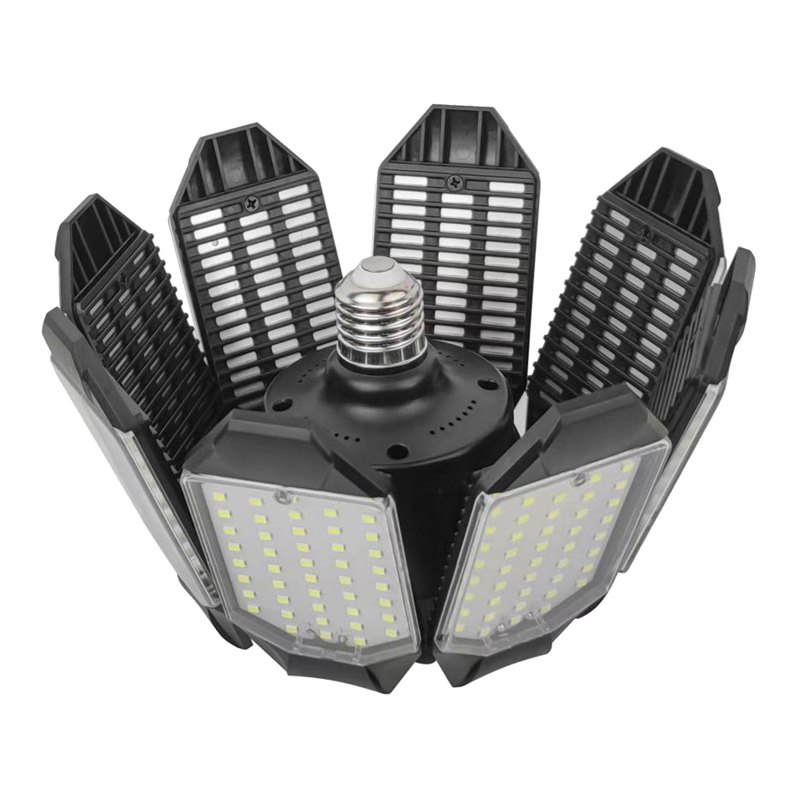 Magideal - Luz De Techo De Garaje Led De 60 W, Lámpara De Bahía Alta Deformable, Lámpara Industrial, Bombilla De Taller De Almacén, Luz De Techo Plegable, Luz De