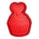 thumbnail image 1 of Cortador de Galletas – Cupcake del Amor, 1 of 3