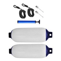 Ioensy - 2 Guardabarros Para Barcos Marinos De 4,5 X 16 Pulgadas, Para Atracar Accesorios Para Barcos, Color Blanco Y Azul.