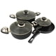 thumbnail image 1 of Batería de Cocina Aluminio 7 Piezas Negro, 1 of 1