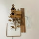 thumbnail image 1 of 1pc Metal Bird House With Pole Metal Garden Bird House Birdhouse Decoration Ornament Castle Metal Style, 1 of 2