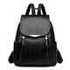 thumbnail image 1 of Yogodlns Luxury Backpack For Women Soft PU Leather Backpack Travel Large Capacity School Bag Double Zipper Business Knapsack, 1 of 3