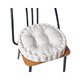 thumbnail image 1 of Xiao Hua Cojín circular Blanco para Silla de Comedor -1 Pieza, Diámetro 17.72 Pulgadas, Altura 3.54 Pulgadas, Cojín tatami Suave, Adecuado para Cojín de Silla de Comedor de Cocina, Terraza y Oficina, 1 of 5