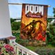 thumbnail image 5 of Doom Eternal-bandera de jardín temática. Regalo perfecto para fans, amigos y familiares, ideal para actividades al aire libre y decoración de fiestas.28CM*45CM, 5 of 5