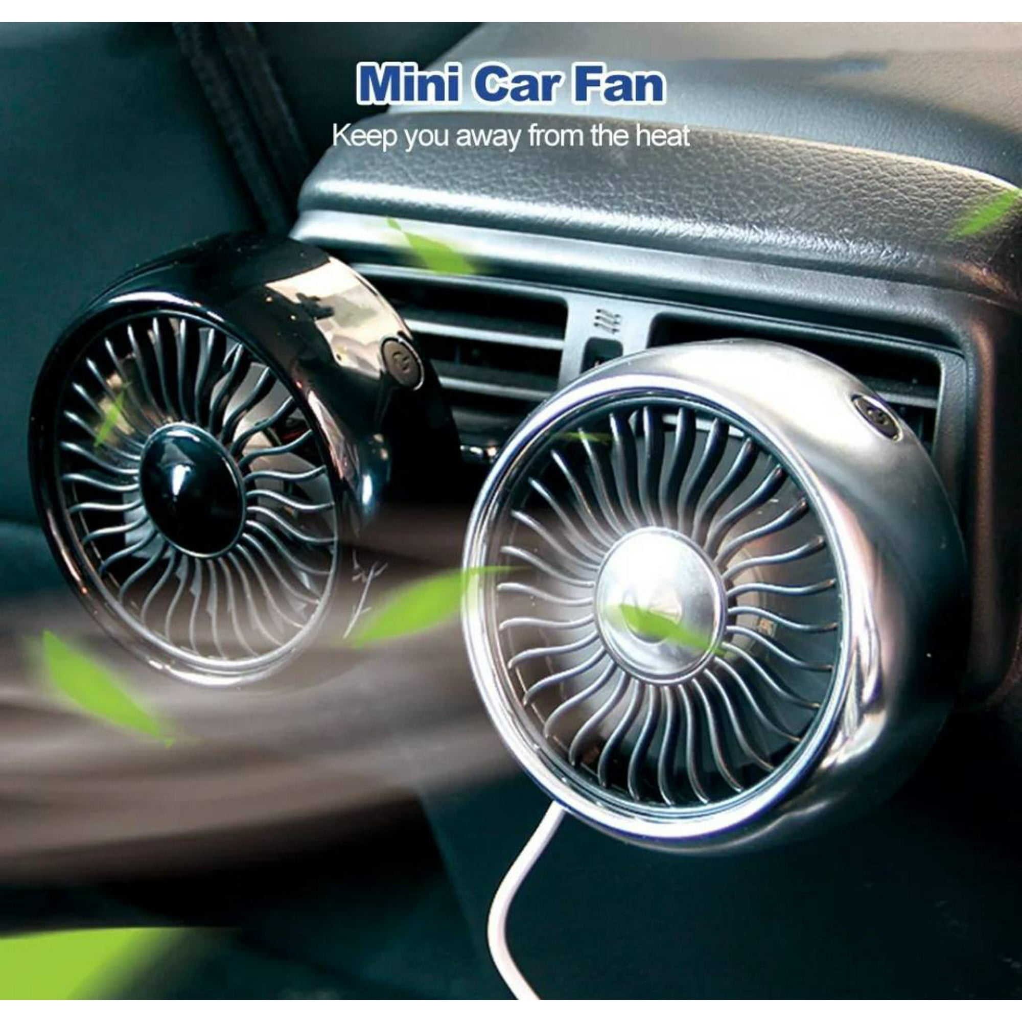 Mundo Eve - Mini Ventilador Usb Vehiculo 3 Velocidades