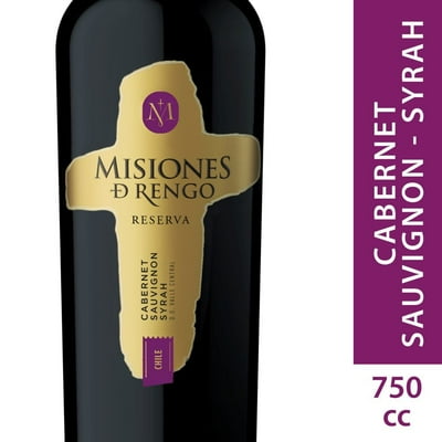 Vino Tinto Cabernet Sauvignon /Syrah Reserva Botella 750 Ml Misiones De Rengo