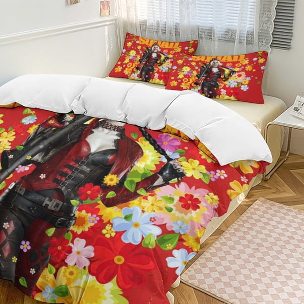 Harley Quinn Harley Quinn 3-Piece Bedding Set Soft Warm And Comfortable Bed Set