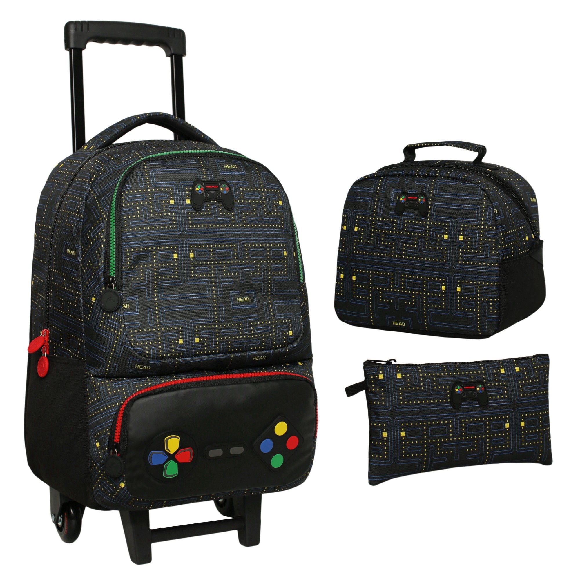 Head - Pack Bakan Mochila Control Game Negro Con Carro