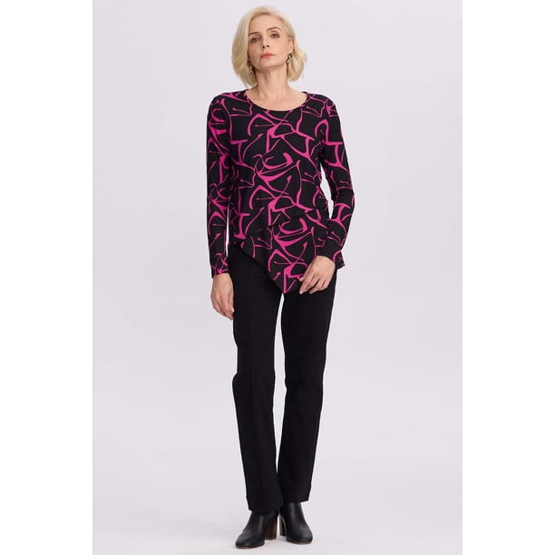 Jeans Mujer Calce Recto Tiro Alto Negro