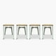 thumbnail image 1 of Pack 4 Pisos Tolix Asiento Madera Blanco, 1 of 5